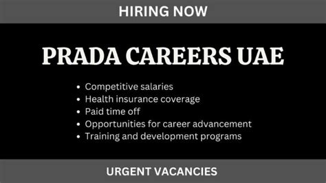 prada uae careers|prada job opportunities.